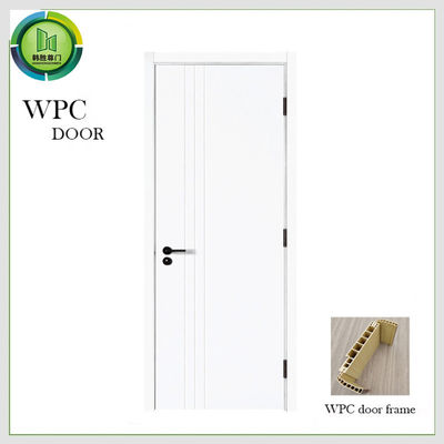 ราคาดี ประตู WPC สีขาวประกอบสําหรับห้องนอน ทนต่อแรงกระแทก ความยาว 2100 มม ออนไลน์