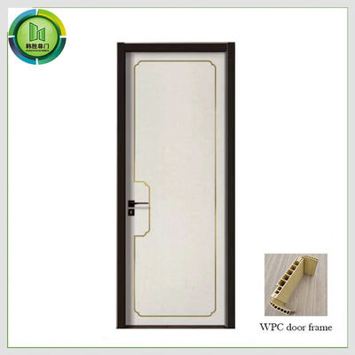 ราคาดี น้ํา WPC UPVC ประตูภายใน ลดเสียงไม้ สําหรับห้องน้ํา ออนไลน์
