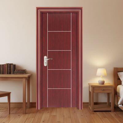 ประตู WPC ห้องว่าง กันน้ําและกันเสียงด้วยวัสดุกรอบ WPC 100% สําหรับพื้นที่ที่แข็งแรงและเงียบสงบ