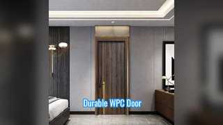 ประตูกลวง WPC ทนทานต่อความชื้นสูง การบำรุงรักษาต่ำ