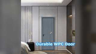 ประตูกลวง WPC ทนทานต่อความชื้น การบำรุงรักษาต่ำ