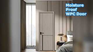ฉนวนกันความร้อนประตูกลวง WPC ทนทานความชื้น