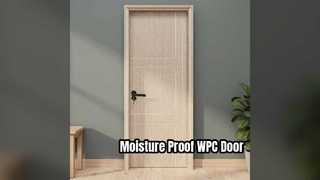 ประตู WPC Hollow ป้องกันความชื้นทนทานการบำรุงรักษาต่ำ