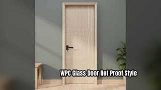 ประตูกระจก WPC กันความชื้นและทนทาน